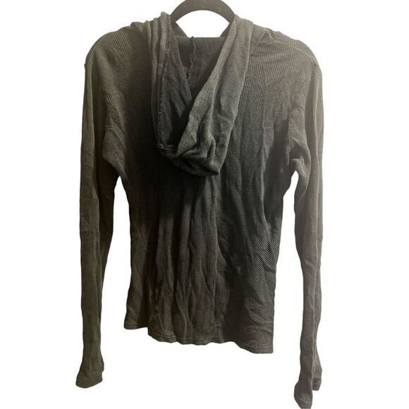 ✨Cut loose green/gray waffle knit sz xs hoodie✨ - Picture 2 of 5